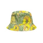 Seamless-pattern-with-graphic-spring-flowers Inside Out Bucket Hat (Kids)