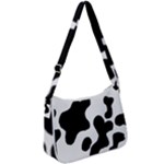 Cow Pattern Zip Up Shoulder Bag