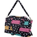 Art Pattern Design Wallpaper Background Print Patterns Canvas Crossbody Bag View2