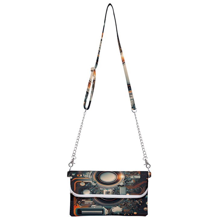 Technology Robot Internet Processor Mini Crossbody Handbag