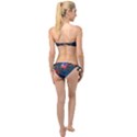 Minimalist Abstract Shaping Abstract Digital Art Minimalism Twist Bandeau Bikini Set View2