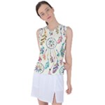 Dreamcatcher Abstract Pattern Women s Sleeveless Sports Top