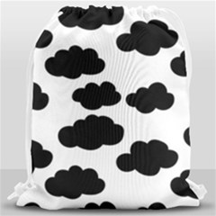 Black Clouds Drawstring Bag (large)
