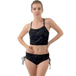 Abstract-math Pattern Mini Tank Bikini Set