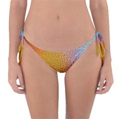 Rain Drop Abstract Design Reversible Bikini Bottoms