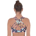 Owl-stars-pattern-background Cross String Back Sports Bra View2