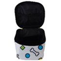 Dog Paw Seamless Pattern Footprint Bone Make Up Travel Bag (Small) View3