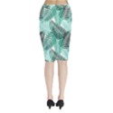 Background Pattern Texture Leaves Design Wallpaper Midi Wrap Pencil Skirt View2