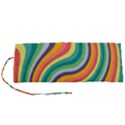 Swirl Twirl Rainbow Retro Roll Up Canvas Pencil Holder (S) View1