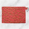 Geometry Background Red Rectangle Pattern Canvas Cosmetic Bag (XL) View2