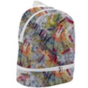 Abstract Background Pattern Zip Bottom Backpack View2