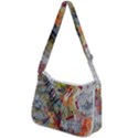 Abstract Background Pattern Zip Up Shoulder Bag View2
