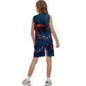 Fluid Swirl Spiral Twist Liquid Abstract Pattern Kids  Basketball Mesh Set View4