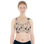 Pattern Seamless Sports Bra With Pocket