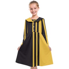 Abstract Design, Minimal, Abstract, Black, Desenho, Flat Kids  Midi Sailor Dress