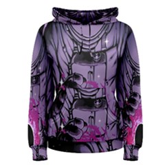 Fingerprint Astro, Amoled, Astronaut, Black, Dark, Oled Women s Pullover Hoodie