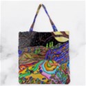 Nature Moon Psychedelic Painting Grocery Tote Bag View1