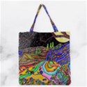 Nature Moon Psychedelic Painting Grocery Tote Bag View2