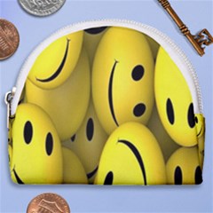 Emoji, Colour, Faces, Smile, Wallpaper Horseshoe Style Canvas Pouch