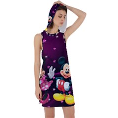 Cartoons, Disney, Mickey Mouse, Minnie Racer Back Hoodie Dress