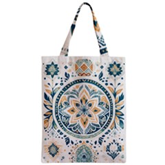 Boho Pattern Zipper Classic Tote Bag