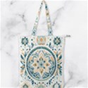 Boho pattern Double Zip Up Tote Bag View1