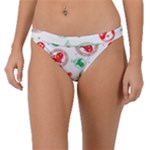 Merry Christmas Geometric Pattern Band Bikini Bottoms