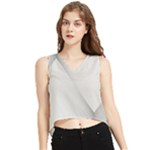 Background-pattern-stripe V-Neck Cropped Tank Top