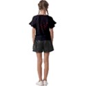 Abstract Pattern Honeycomb Kids  Cut Out Flutter Sleeves View2