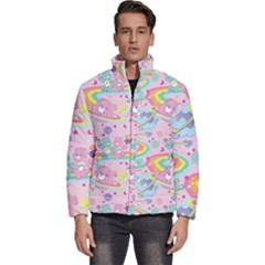 Bears Kawaii Pattern Men s Puffer Bubble Jacket Coat