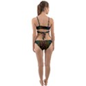 Circuit Hexagonal Geometric Pattern Background Pattern Wrap Around Bikini Set View2