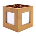 Circuit Hexagonal Geometric Pattern Background Pattern Wood Photo Frame Cube View1