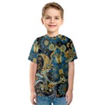 Retro Ethnic Background Pattern Vector Kids  Sport Mesh T-Shirt
