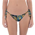 Retro Ethnic Background Pattern Vector Reversible Bikini Bottoms View1