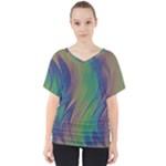 Texture-abstract-background V-Neck Dolman Drape Top