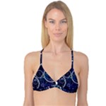 Continents Stars Networks Internet Reversible Tri Bikini Top