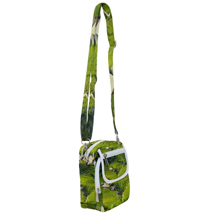 Apartment Curve Path Step Shoulder Strap Belt Bag