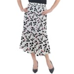 Pattern Flower Design Background Midi Mermaid Skirt