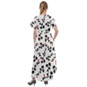 Pattern Flower Design Background Front Wrap High Low Dress View2