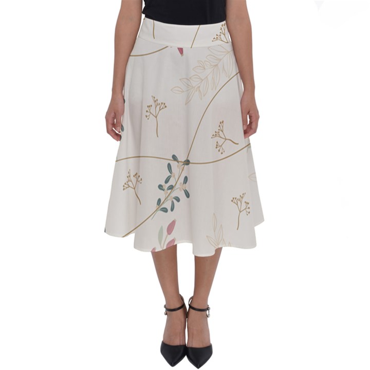 Background Pattern Template Texture Perfect Length Midi Skirt
