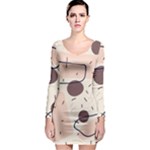 Computer Network Technology Tech Digital Long Sleeve Bodycon Dress