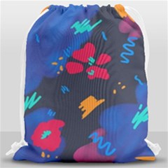 Patterns Rosebuds Drawstring Bag (large)