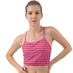 Stripes Striped Design Pattern Mini Tank Bikini Top