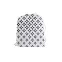 Star Curved Pattern Monochrome Drawstring Pouch (Medium) View1