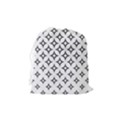 Star Curved Pattern Monochrome Drawstring Pouch (Medium) View2