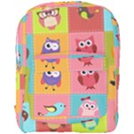Owls Pattern Abstract Art Desenho Vector Cartoon Full Print Backpack