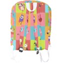 Owls Pattern Abstract Art Desenho Vector Cartoon Full Print Backpack View2