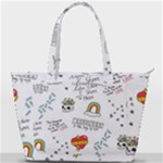 Abstract Fashion Background Suitable Fabric Printing Back Pocket Shoulder Bag 