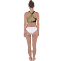 Mosaic Structure Background Tile Cross Back Hipster Bikini Top  View2