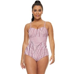 Shabby Chic Vintage Background Retro Full Coverage Swimsuit
